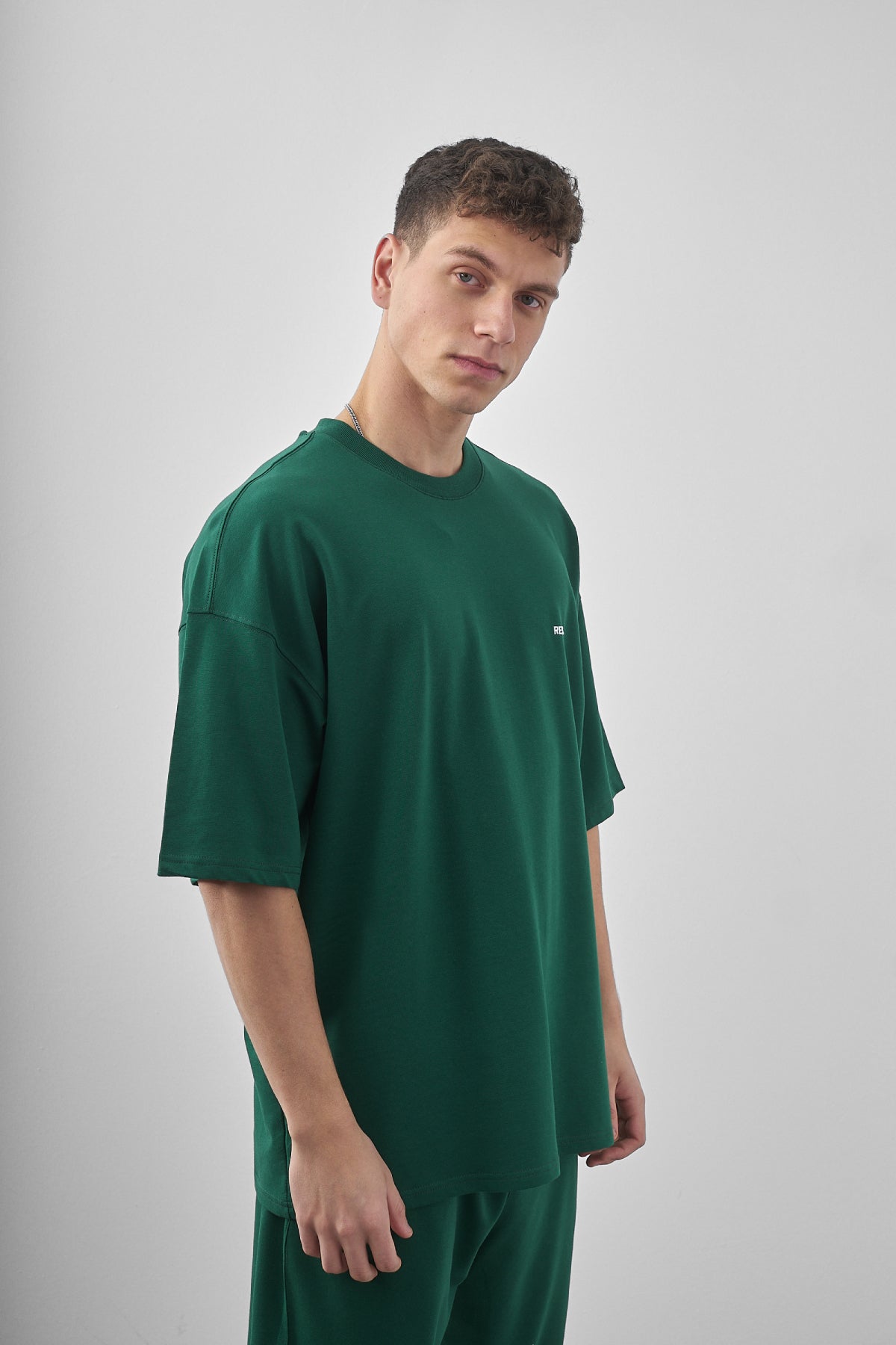 Erkek Respire Yazılı Oversize T-shirt