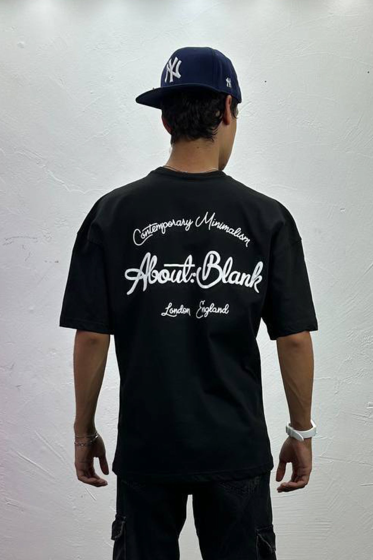 Blank Baskılı Oversize T-shirt