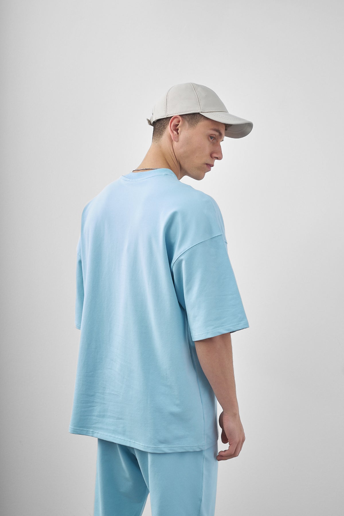 Erkek Respire Yazılı Oversize T-shirt