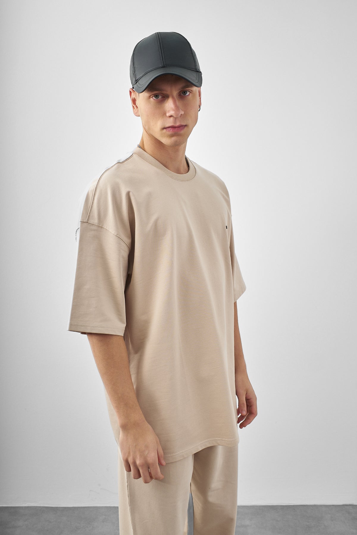 Erkek Respire Yazılı Oversize T-shirt