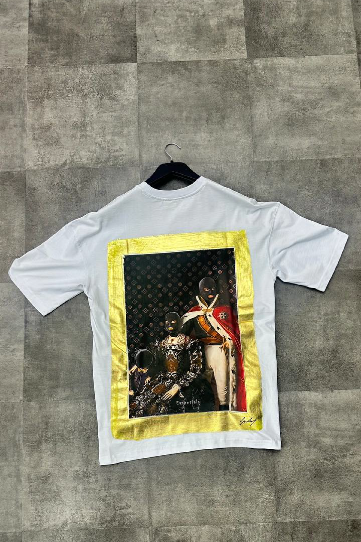 Gangsta Baskılı Oversize T-shirt