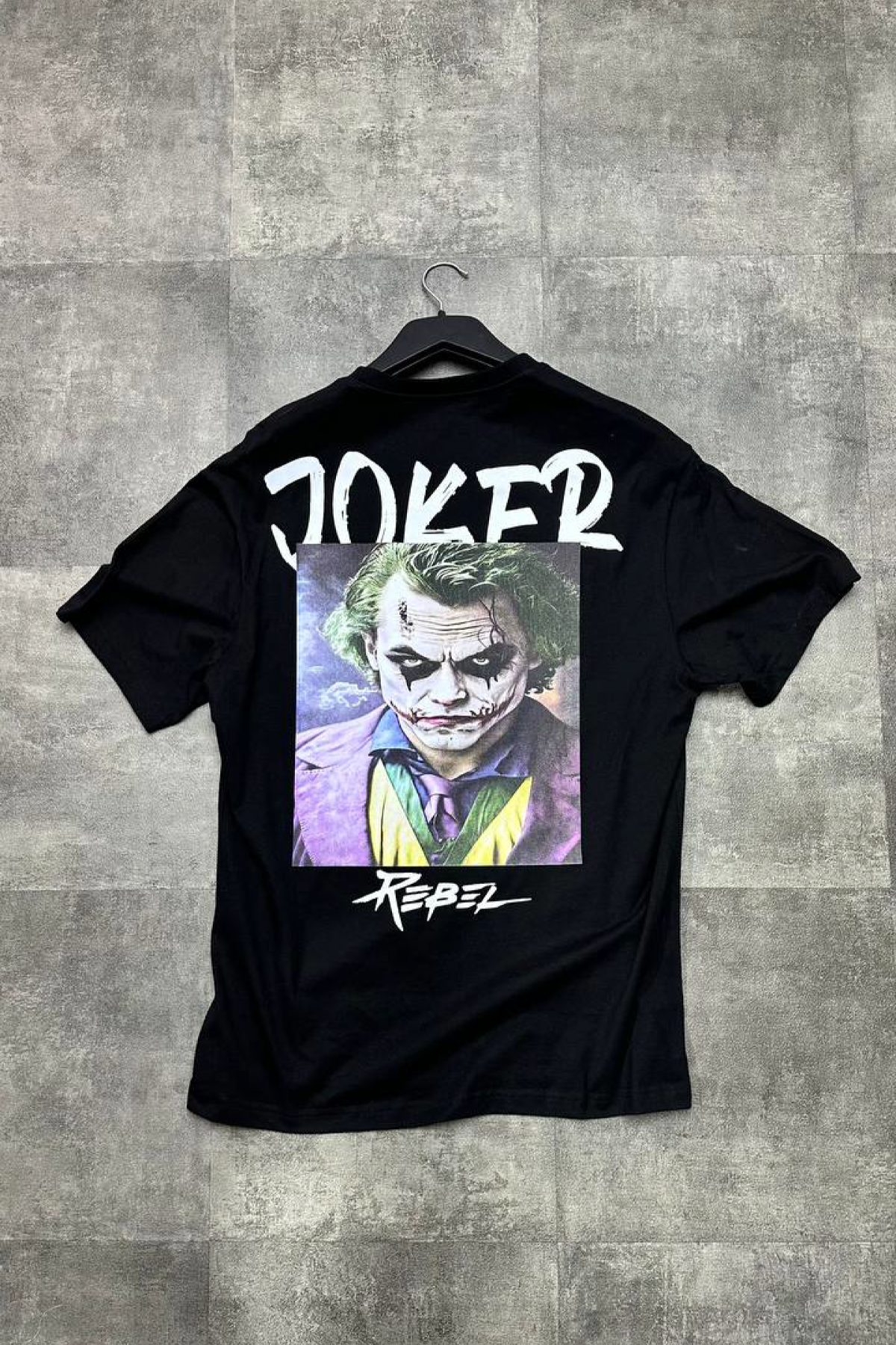 Joker Baskılı Oversize T-shirt