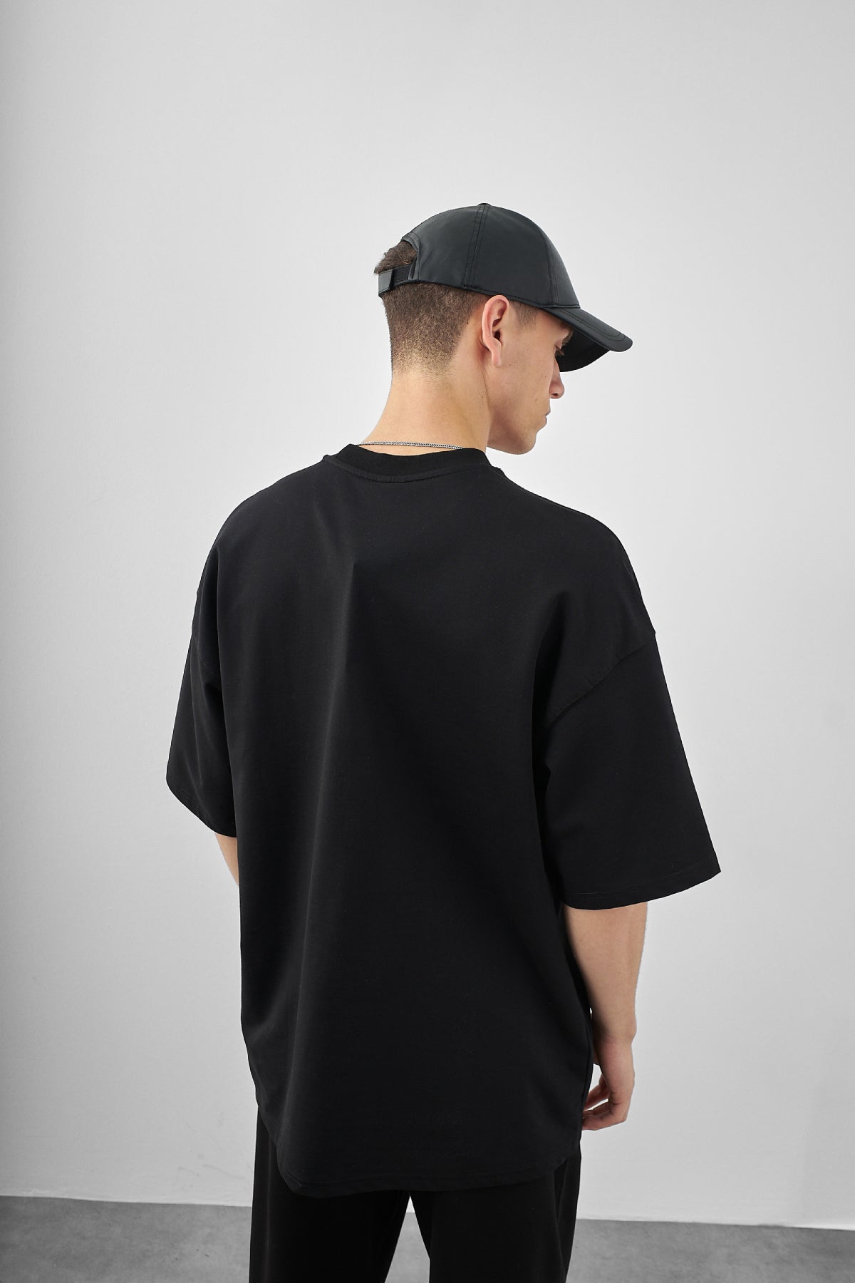 Erkek Respire Yazılı Oversize T-shirt